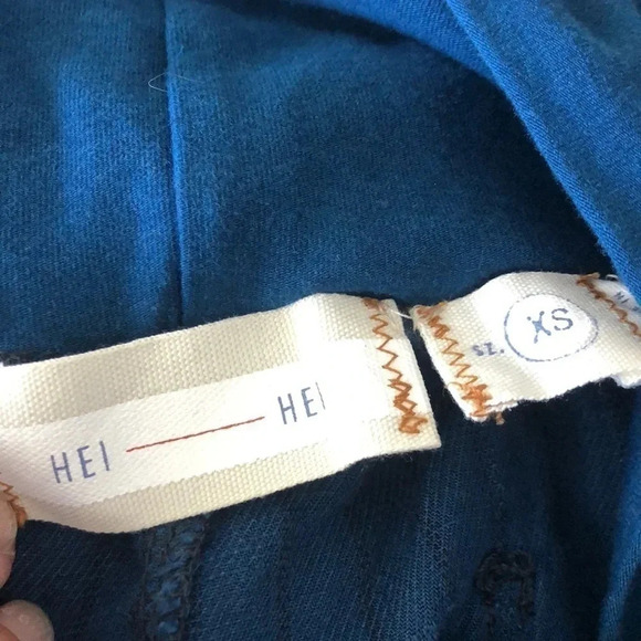 Anthro HEI HEI turquoise blue pants XS New with Tags - Picture 7 of 9